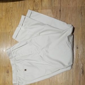 IZOD cream colored cuffed pants like new sz 34x32